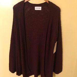Burgundy Cardigan